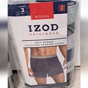 3 Pack Izod Originals Modal Knit Boxers. Super Soft Cotton Modal Blend. 3 Colors